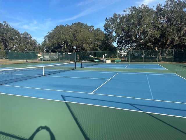 view of tennis court