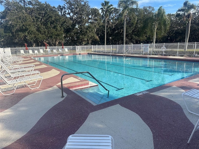 view of pool with a patio area