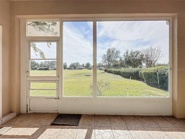 view of doorway to outside