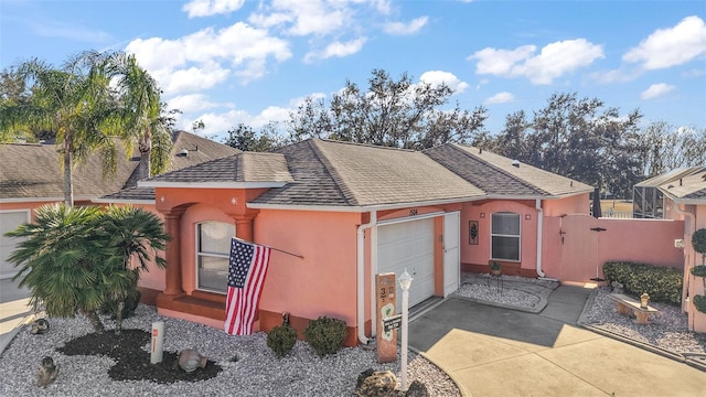view of front of house featuring a garage