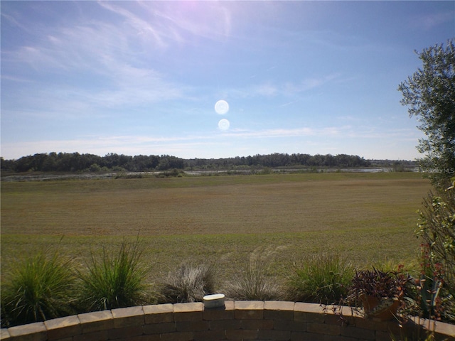 view of landscape featuring a rural view