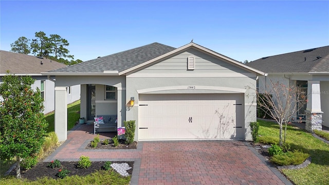 ranch-style house with a garage