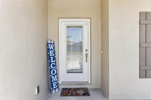 view of entrance to property