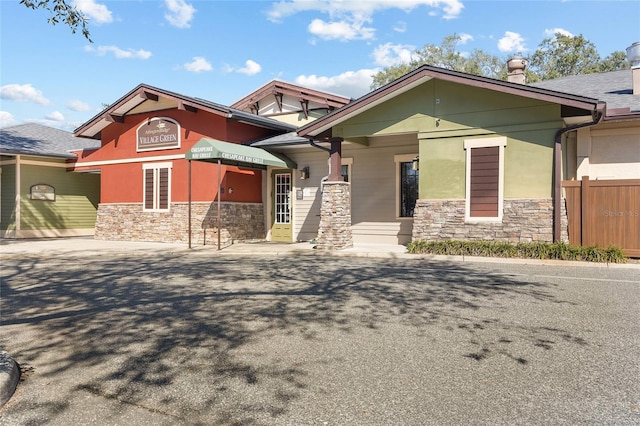 view of front of home