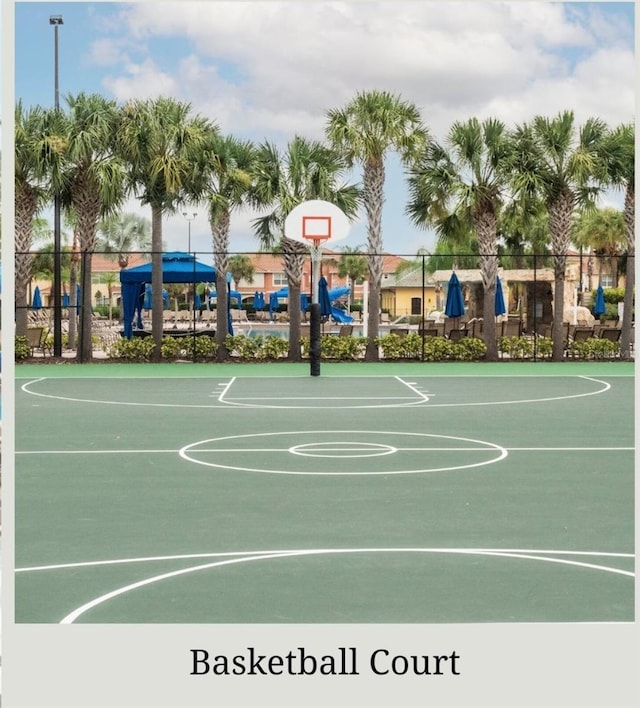 view of basketball court