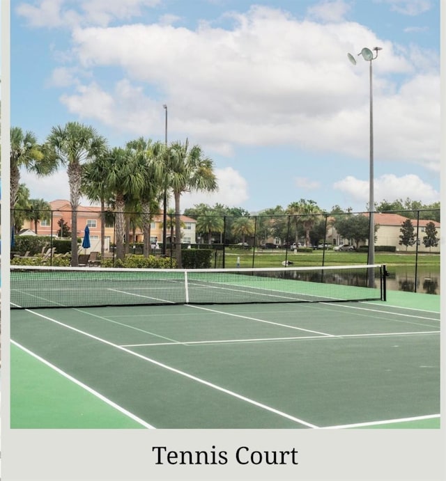 view of tennis court