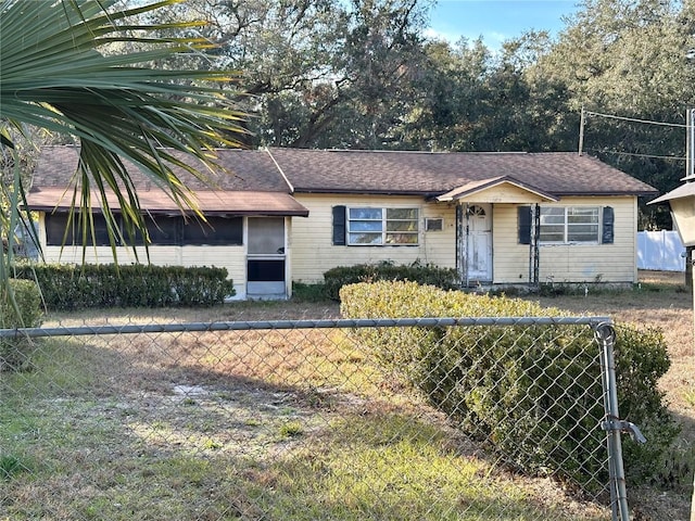 view of ranch-style home