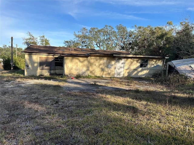 view of rear view of property