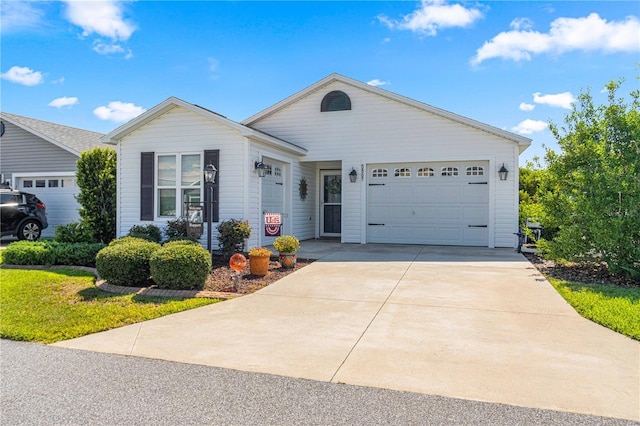 ranch-style house with a garage