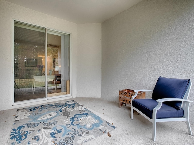 view of patio / terrace featuring a balcony