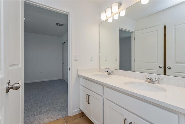 bathroom with vanity