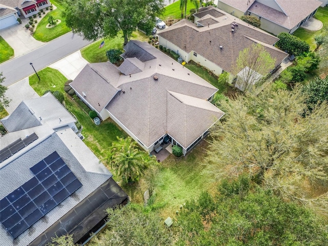 bird's eye view featuring a residential view