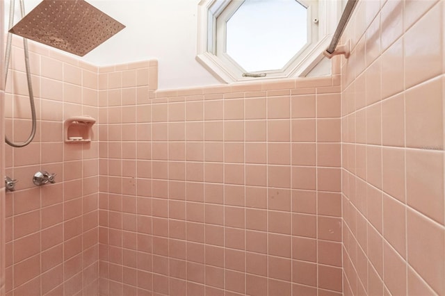 room details featuring tiled shower