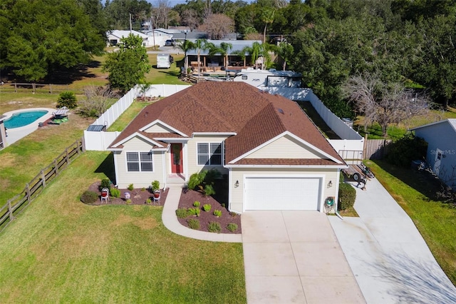 birds eye view of property