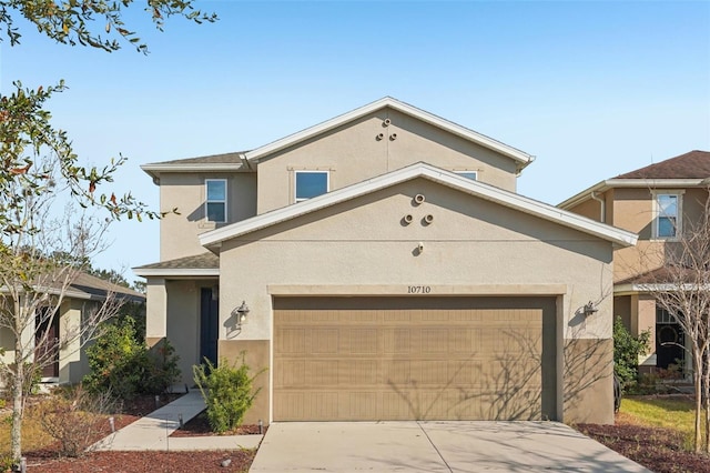 view of front of home featuring a garage