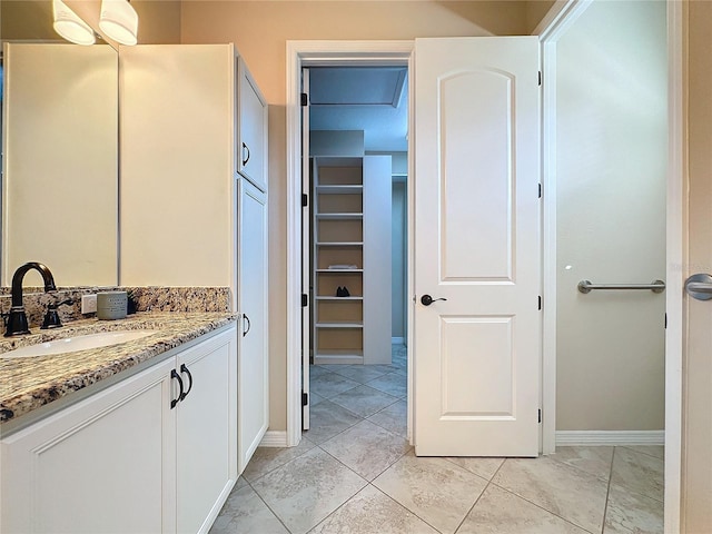 bathroom with vanity