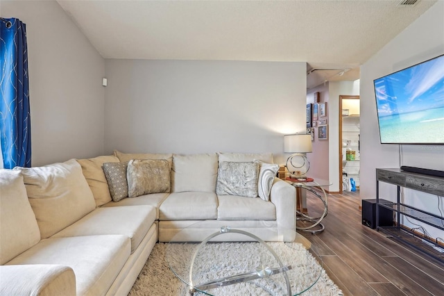 living room featuring hardwood / wood-style floors