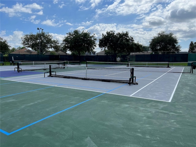 view of sport court