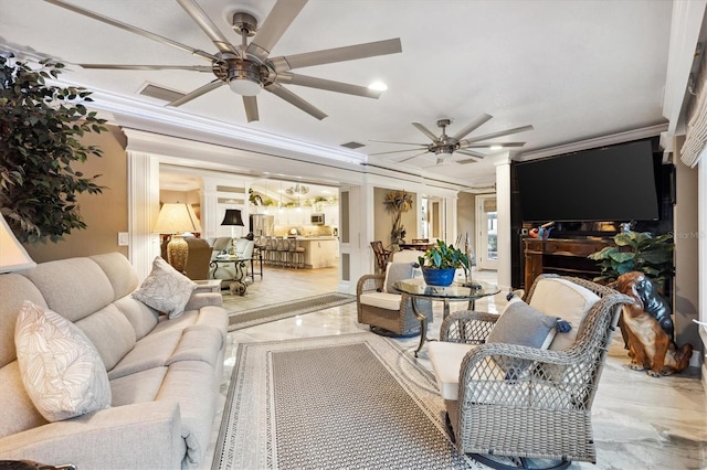 4515 Biggs Pl, The Villages, FL 32163 - sunroom featuring visible vents