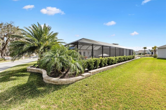 4515 Biggs Pl, The Villages, FL 32163 - view of yard with a lanai