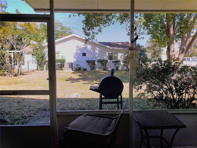 view of sunroom / solarium