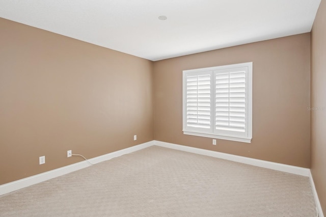 view of carpeted empty room