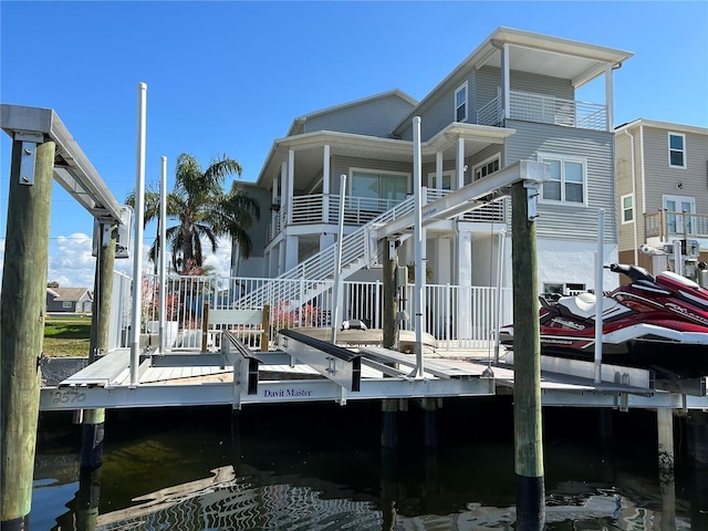 view of dock