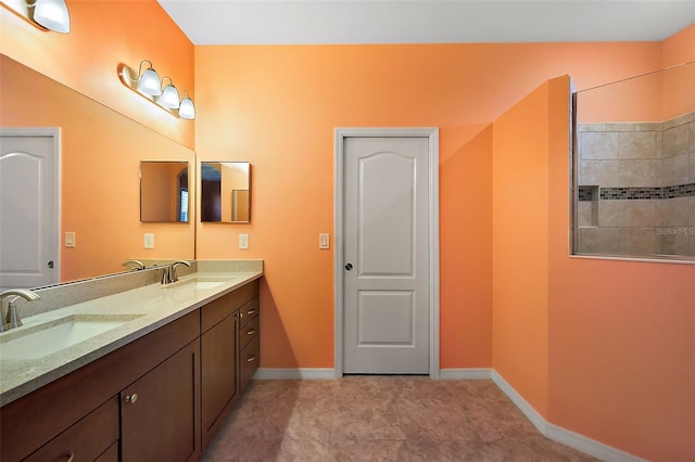 bathroom featuring vanity