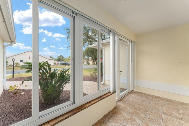 view of sunroom / solarium