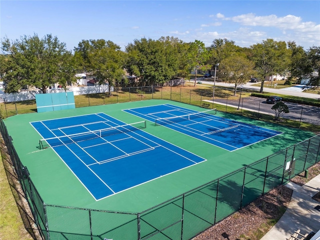 view of sport court