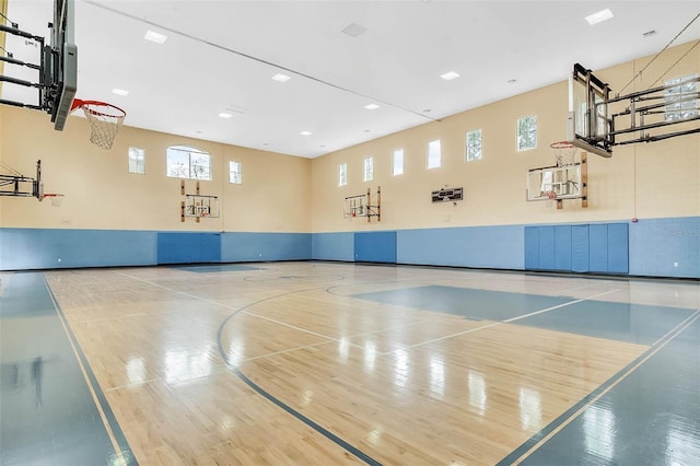 view of basketball court