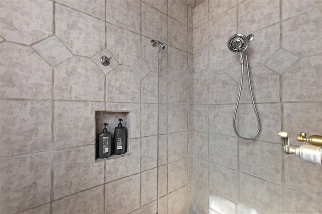 room details featuring tiled shower