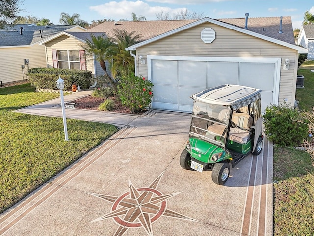 ranch-style house featuring a front yard