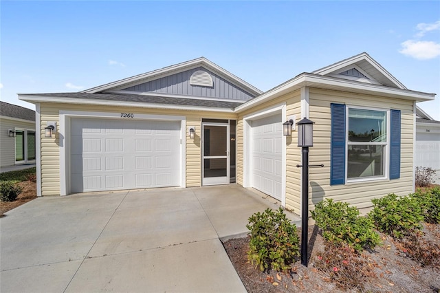 ranch-style house with a garage