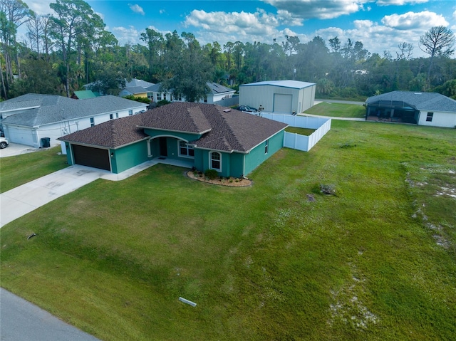 birds eye view of property