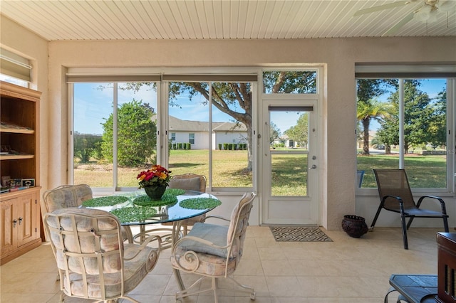 13914 SE 96th Cir, Summerfield, FL 34491 - sunroom with wood ceiling