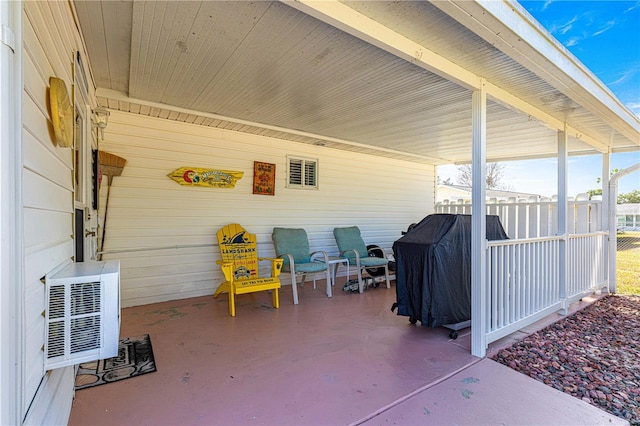 view of patio with grilling area