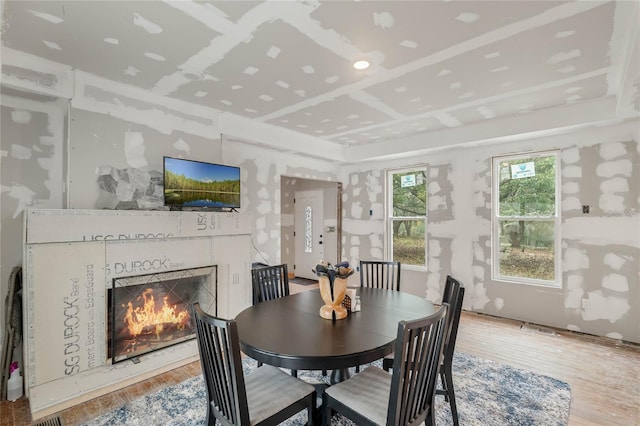 dining area featuring hardwood / wood-style floors