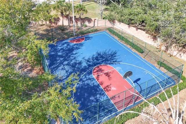 view of basketball court