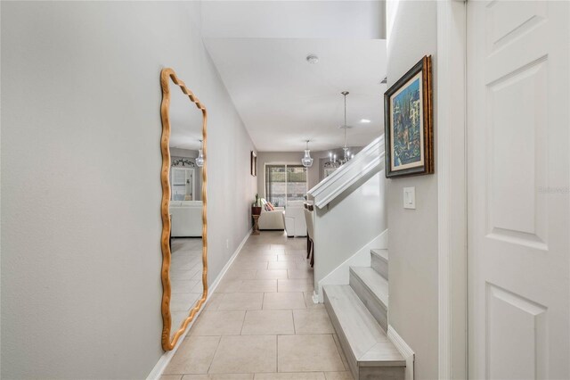 17523 Promenade Dr, Clermont, FL 34711 - hall with light tile patterned flooring