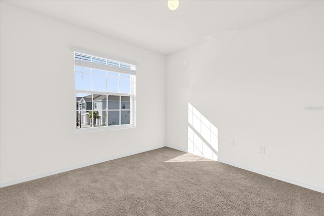 empty room featuring carpet flooring