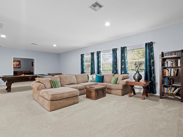 887 Daisy Hill Ct, Apopka, FL 32712 - carpeted living room featuring billiards