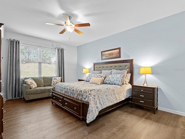 887 Daisy Hill Ct, Apopka, FL 32712 - bedroom with hardwood / wood-style flooring and ceiling fan