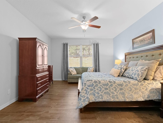 887 Daisy Hill Ct, Apopka, FL 32712 - bedroom featuring dark wood-type flooring and ceiling fan