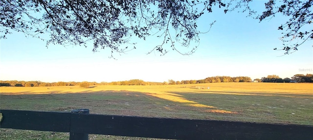 view of yard featuring a rural view