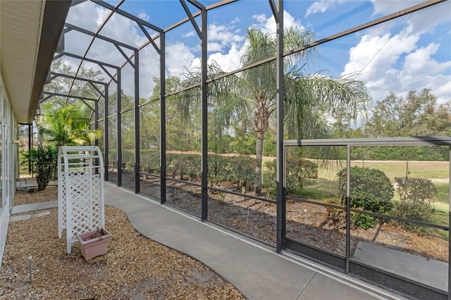 view of sunroom / solarium