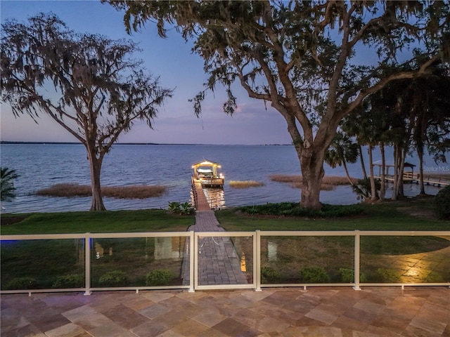 view of water feature