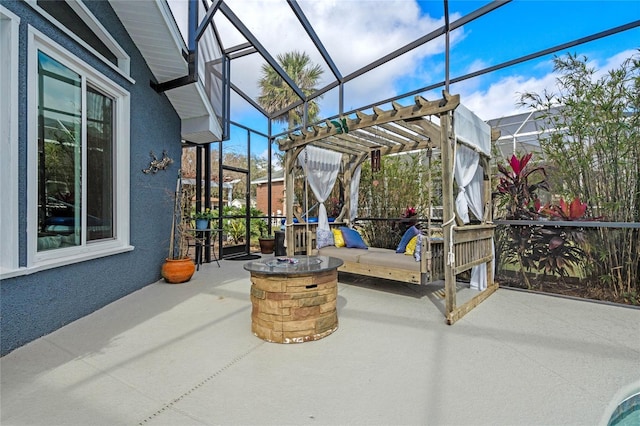 view of sunroom / solarium