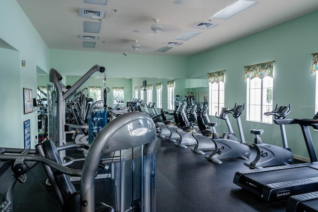 view of workout area