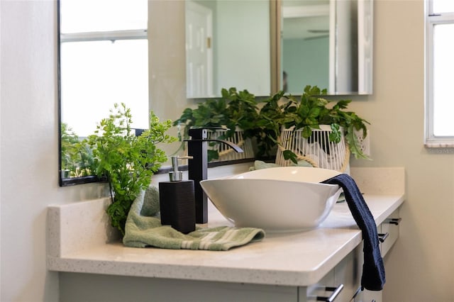 bathroom featuring vanity